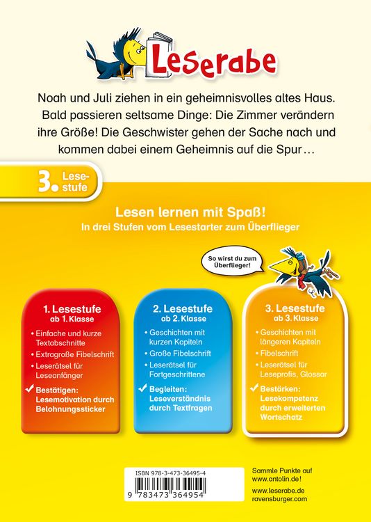 Produktbild: Leserabe 3. Lesestufe - Das Zauberhaus
