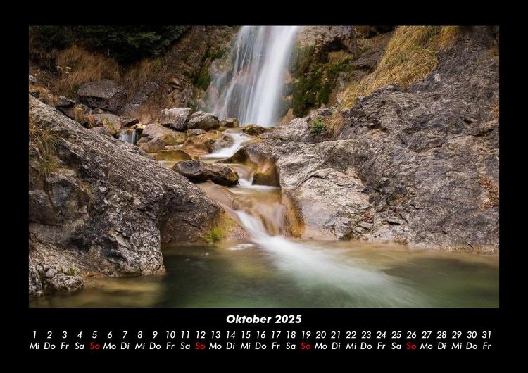 Produktbild: Wasserf&auml;lle 2025 Fotokalender DIN A3