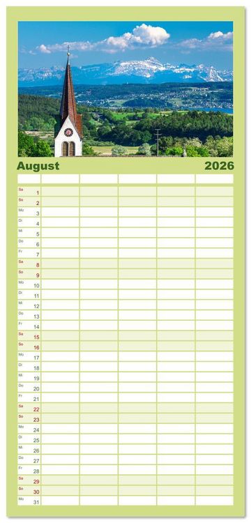 Produktbild: Familienplaner 2026 - G&uuml;ttingen im Hegau mit 5 Spalten (Wandkalender, 21 x 45 cm) CALVENDO