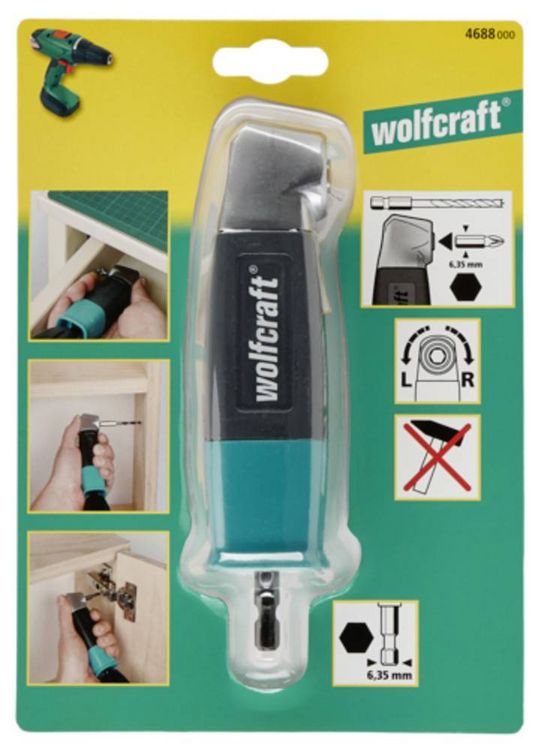 Produktbild: Wolfcraft 4688000 Winkelaufsatz Passend f&uuml;r (Bohrmaschinen) Wolfcraft