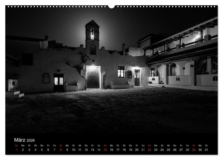 Produktbild: Das Licht in Schwarz und Wei&szlig; (hochwertiger Premium Wandkalender 2026 DIN A2 quer), Kunstdruck in Hochglanz