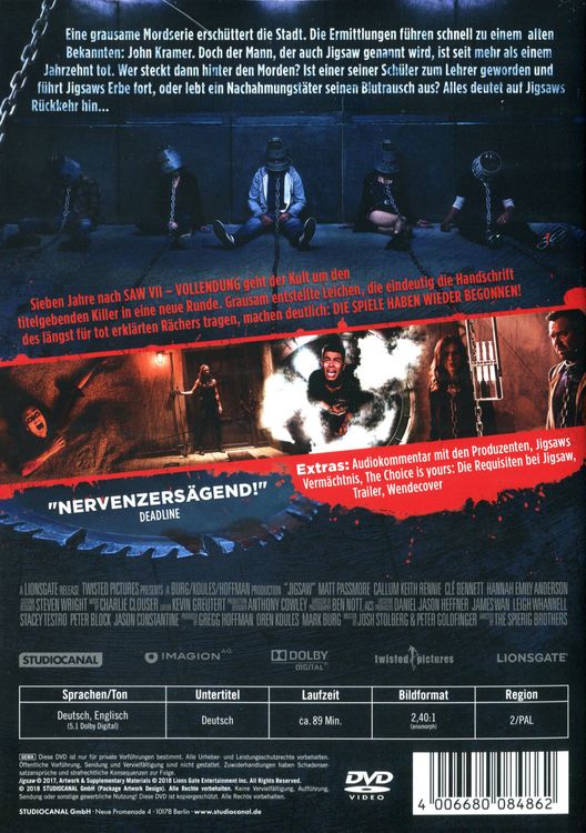 Produktbild: Jigsaw - SAW VIII