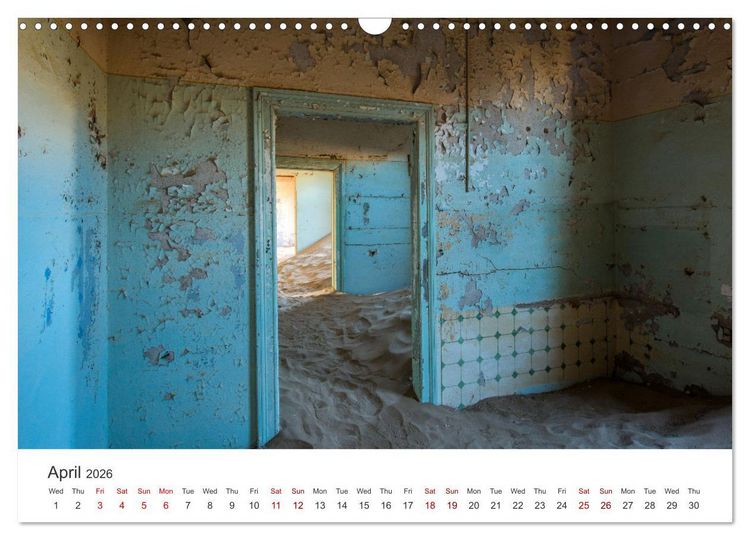 Produktbild: Kolmanskop Sand storm in town (Wall Calendar 2026 DIN A3 landscape), CALVENDO 12 Month Wall Calendar