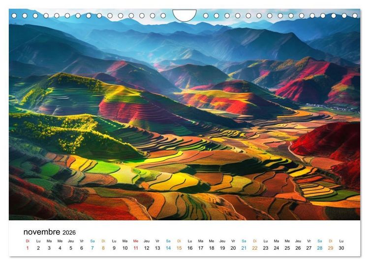 Produktbild: Paysages r&ecirc;v&eacute;s (Calendrier mural 2026 DIN A4 vertical), CALVENDO calendrier mensuel