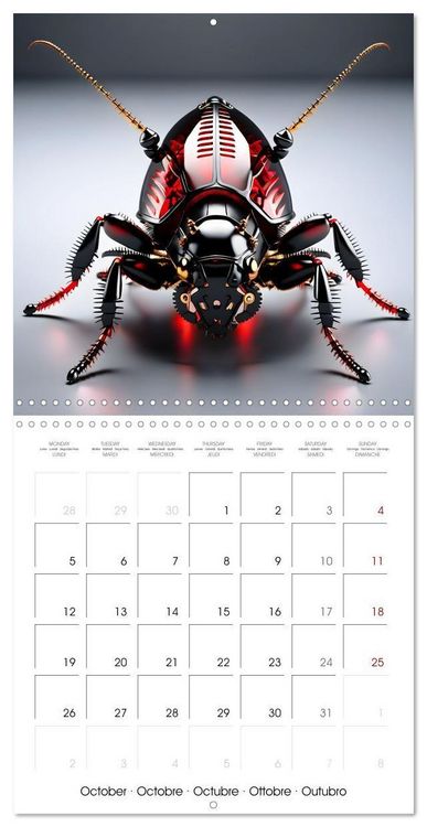 Produktbild: Mechanical Insects (Wall Calendar 2026 12 &times; 12 Inch) CALVENDO 12 Month Wall Calendar