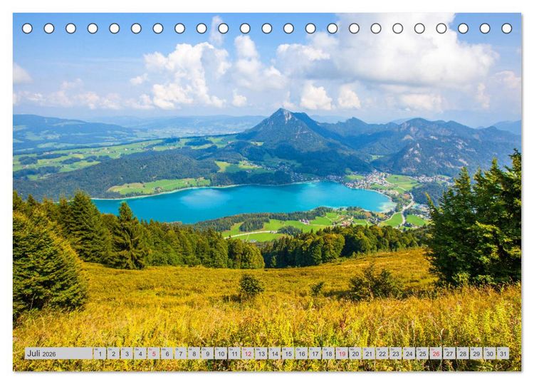Produktbild: Rund um den Fuschlsee (Tischkalender 2026 DIN A5 quer), CALVENDO Monatskalender