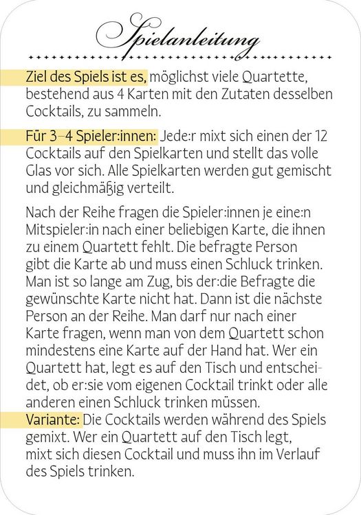 Produktbild: Das Cocktail-Quartett