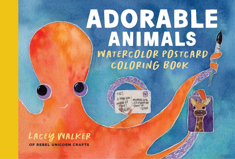 Produktbild: Adorable Animals Watercolor Postcard Coloring Book