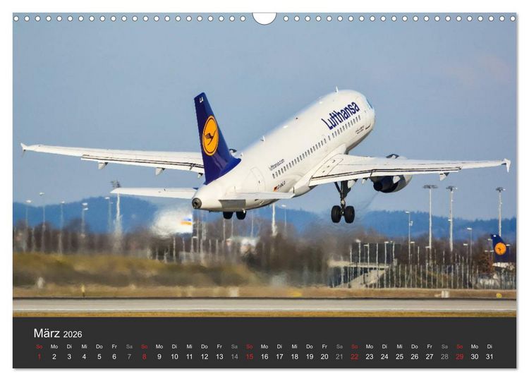 Produktbild: Verkehrsflugzeuge (Wandkalender 2026 DIN A3 quer), CALVENDO Monatskalender