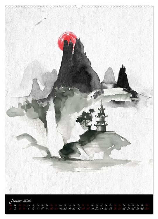 Produktbild: Stimmungsvolles Japan (hochwertiger Premium Wandkalender 2026 DIN A2 hoch), Kunstdruck in Hochglanz