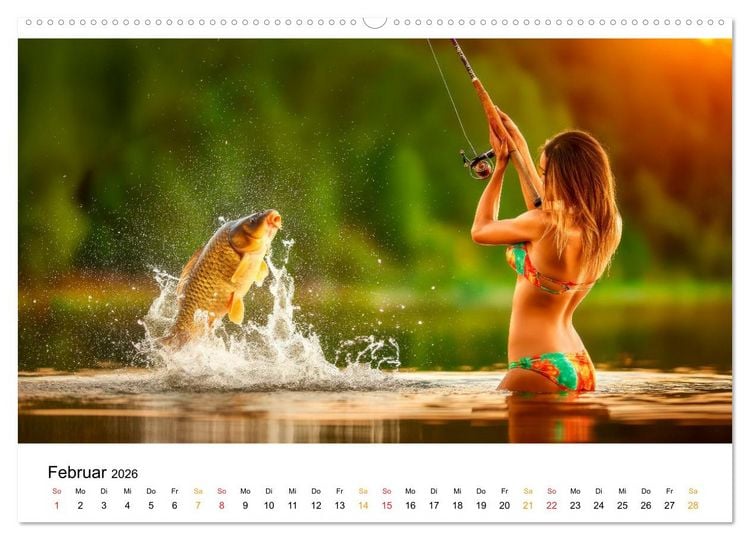 Produktbild: Hei&szlig; auf Karpfen (Wandkalender 2026 DIN A2 quer), CALVENDO Monatskalender