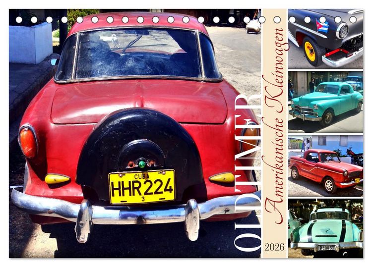 Produktbild: Amerikanische Kleinwagen - Oldtimer (Tischkalender 2026 DIN A5 quer), CALVENDO Monatskalender