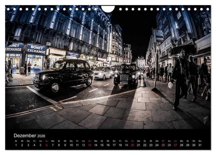 Produktbild: London - street view (CH-Version) (Wandkalender 2026 DIN A4 quer), CALVENDO Monatskalender