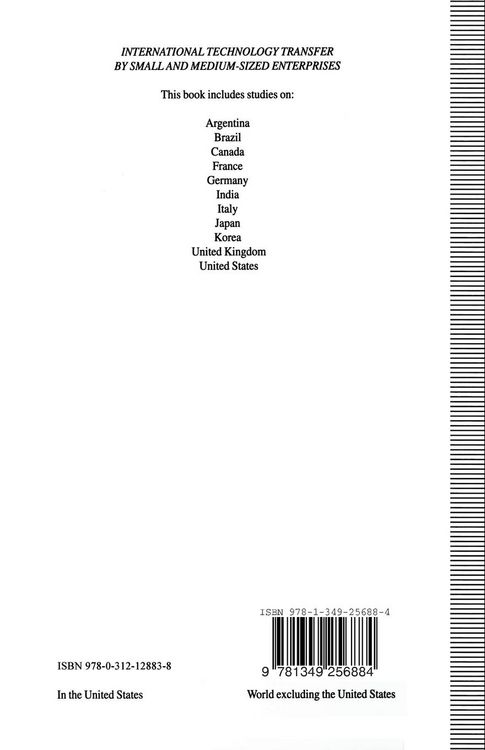 Produktbild: International Technology Transfer by Small and Medium-Sized Enterprises