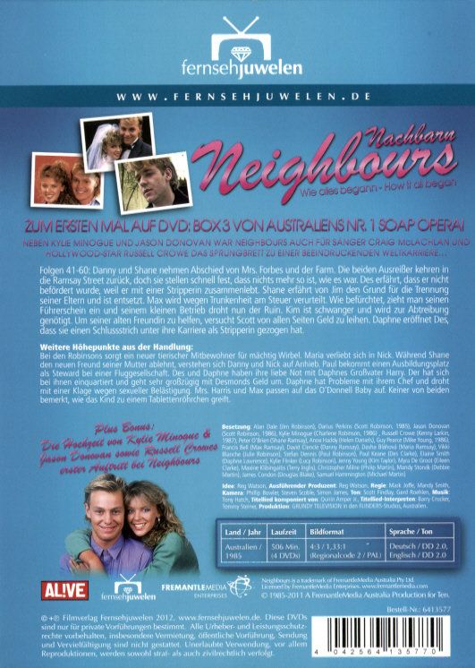 Produktbild: Nachbarn/Neighbours - Box 3: Wie alles begann (Episoden 41-60) [4 DVDs]