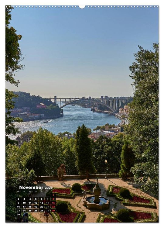 Produktbild: Porto Tag und Nacht (hochwertiger Premium Wandkalender 2026 DIN A2 hoch), Kunstdruck in Hochglanz