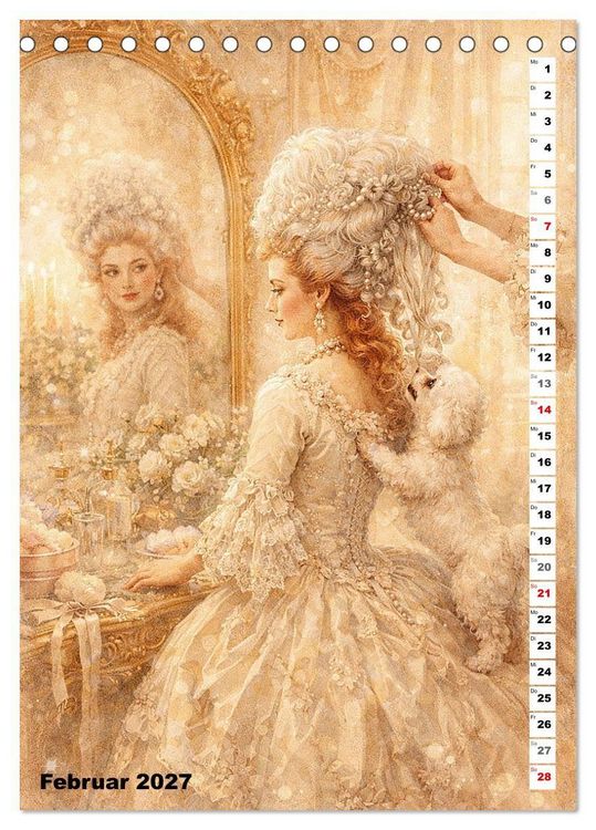 Produktbild: Glanz des Rokoko (Tischkalender 2027 DIN A5 hoch), CALVENDO Monatskalender