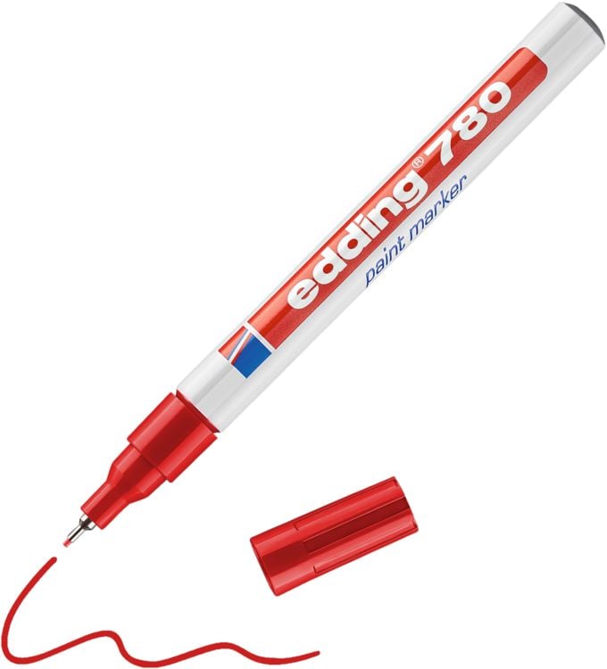 Produktbild: Edding 780 4-780002 Lackmarker Rot 0.8mm