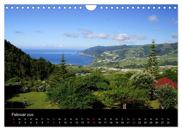 Produktbild: Azoren - bezaubernde Inselwelt. Eindr&uuml;cke auf Sao Miguel (Wandkalender 2026 DIN A4 quer), CALVENDO Monatskalender