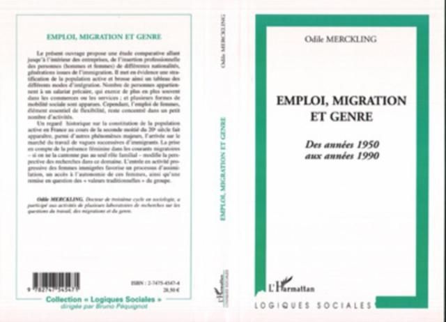 Produktbild: Emploi migration et genre