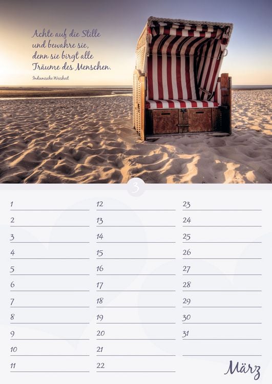 Produktbild: Geburtstagskalender Auszeit f&uuml;r die Seele - immerw&auml;hrend - (21 x 30)