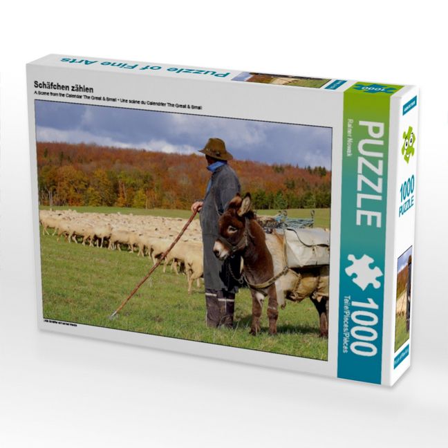 Produktbild: CALVENDO Puzzle Sch&auml;fchen z&auml;hlen | 1000 Teile Lege-Gr&ouml;&szlig;e 64x48cm Foto-Puzzle f&uuml;r gl&uuml;ckliche Stunden