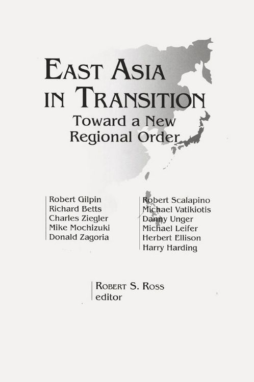 Produktbild: East Asia in Transition: