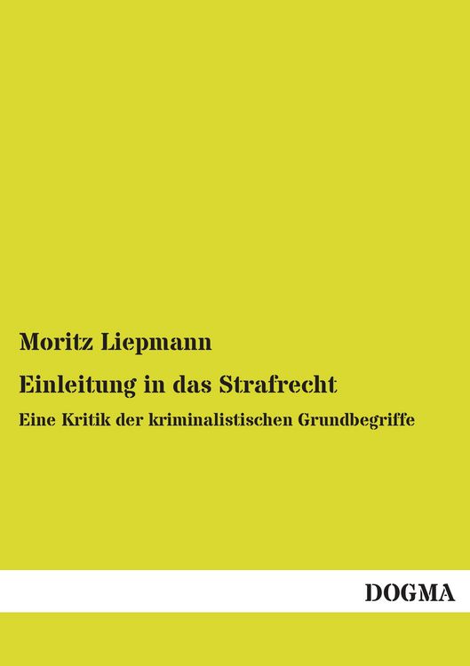 Produktbild: Einleitung in das Strafrecht