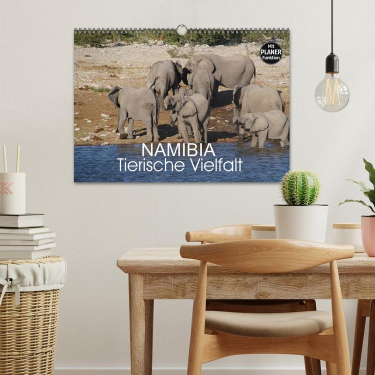 Produktbild: Namibia - Tierische Vielfalt (Planer) (Wandkalender 2026 DIN A3 quer), CALVENDO Monatskalender