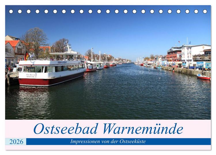 Produktbild: Ostseebad Warnem&uuml;nde (Tischkalender 2026 DIN A5 quer), CALVENDO Monatskalender