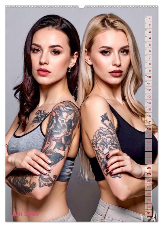 Produktbild: Tattoo Beauties Portraits (hochwertiger Premium Wandkalender 2027 DIN A2 hoch), Kunstdruck in Hochglanz