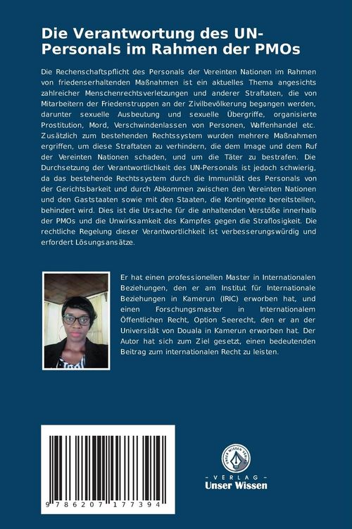 Produktbild: Die Verantwortung des UN-Personals im Rahmen der PMOs