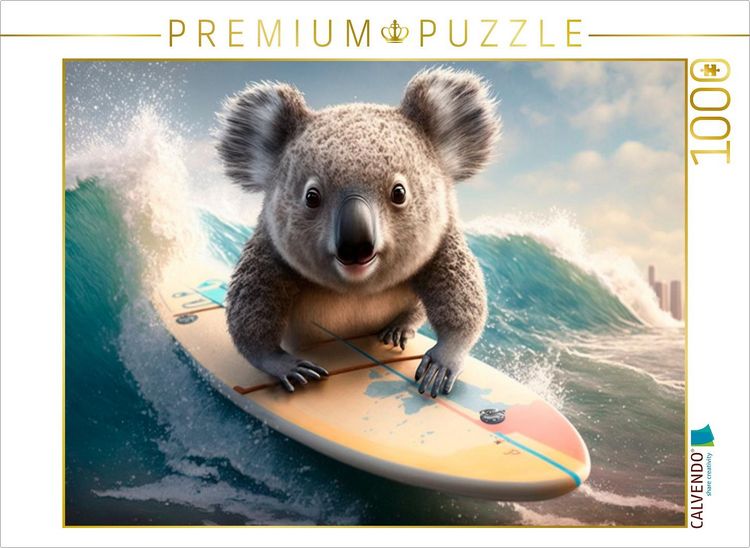 Produktbild: CALVENDO Puzzle Urlaubs-Koala | 1000 Teile Lege-Gr&ouml;&szlig;e 64x48cm Foto-Puzzle f&uuml;r gl&uuml;ckliche Stunden