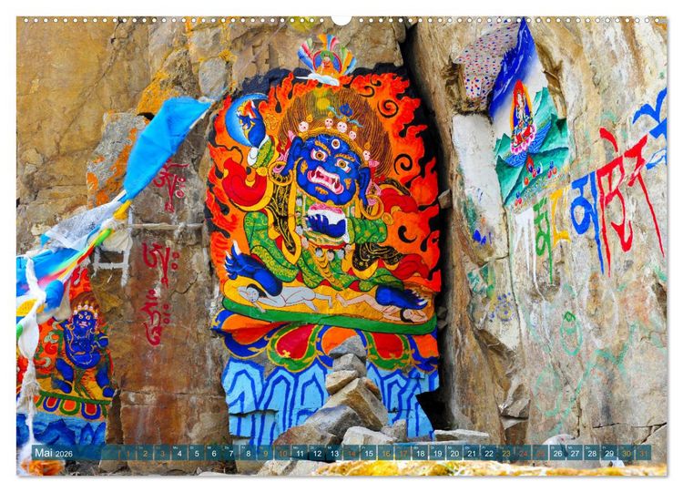 Produktbild: Mystische Wesen &ndash; Buddhistische Kunst im Himalaya (Wandkalender 2026 DIN A2 quer), CALVENDO Monatskalender