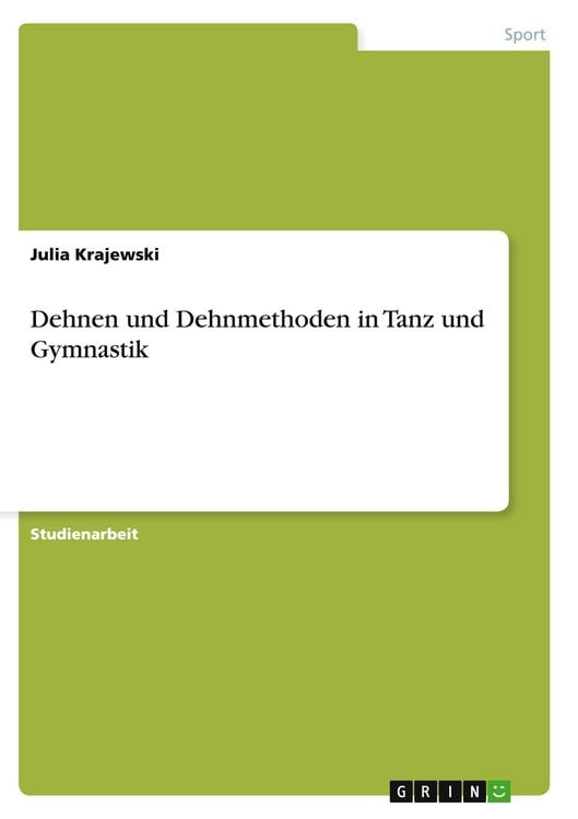 Produktbild: Dehnen und Dehnmethoden in Tanz und Gymnastik