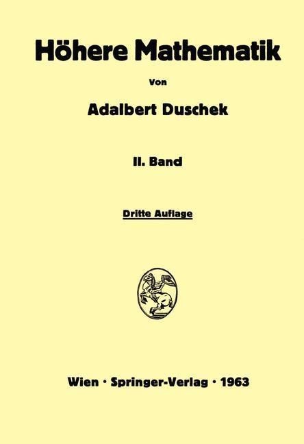 Produktbild: Vorlesungen über höhere Mathematik