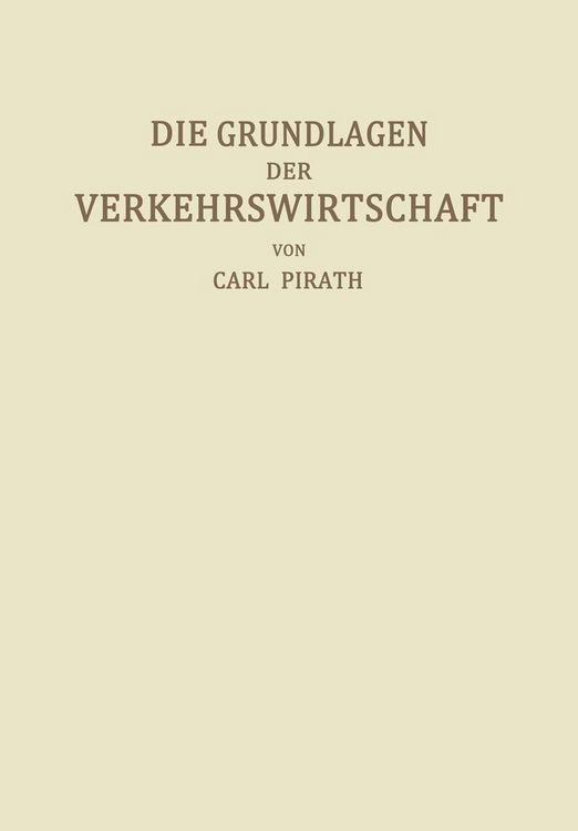 Produktbild: Die Grundlagen der Verkehrswirtschaft