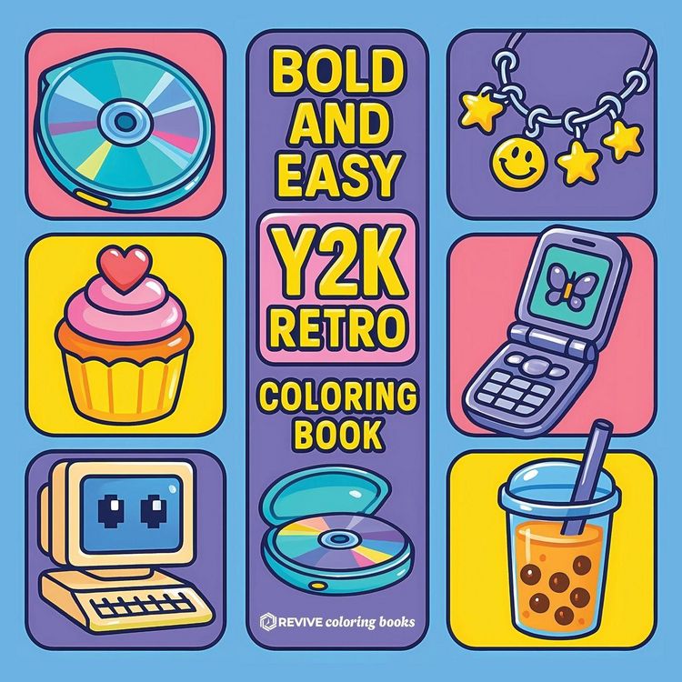 Produktbild: Bold & Easy Y2K Retro Coloring Book