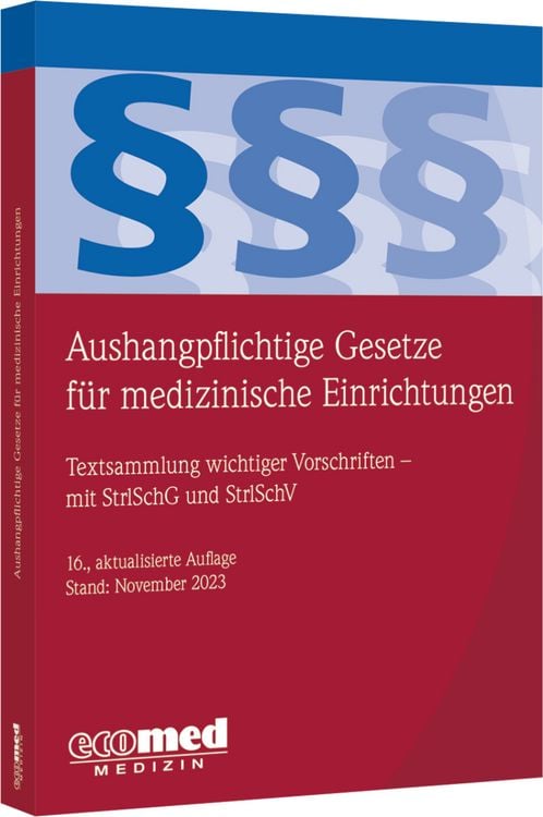 Produktbild: Aushangpflichtige Gesetze f&uuml;r medizinische Einrichtungen