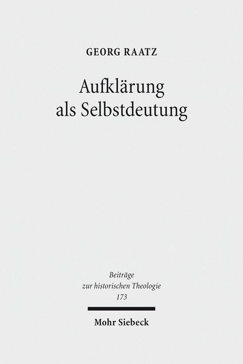 Produktbild: Aufkl&auml;rung als Selbstdeutung