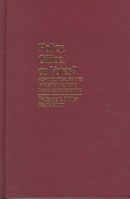 Produktbild: Policy, Office, or Votes?