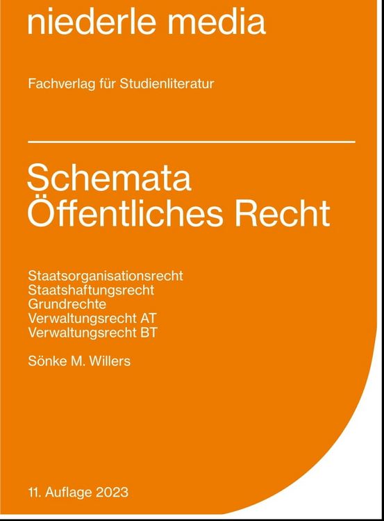 Produktbild: Schemata &Ouml;ffentliches Recht - Karteikarten - 2023