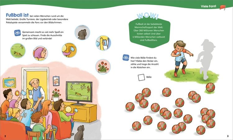 Produktbild: WAS IST WAS Junior Mitmach-Heft Fu&szlig;ball