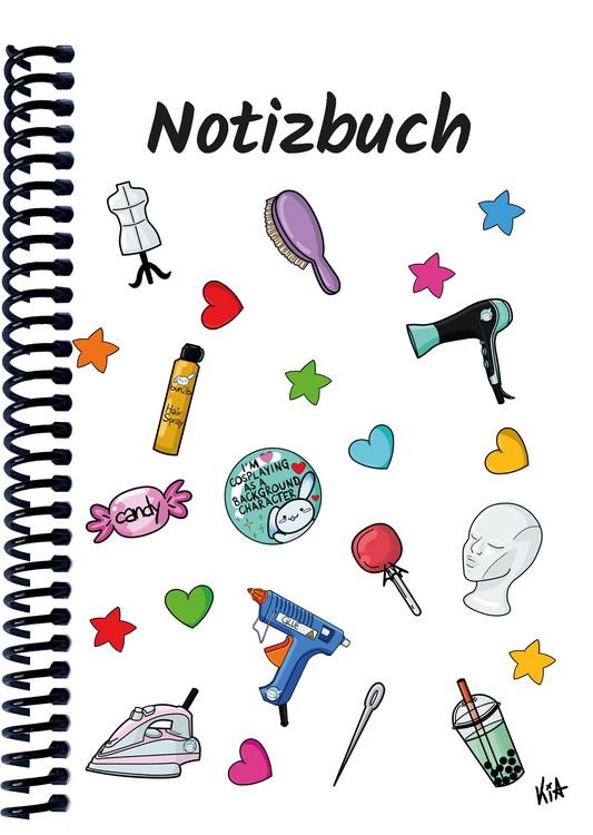 Produktbild: A 5 Notizbuch Manga Items, wei&szlig;, kariert
