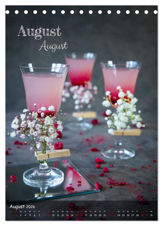Produktbild: Mix it up - Cocktails (Tischkalender 2026 DIN A5 hoch), CALVENDO Monatskalender