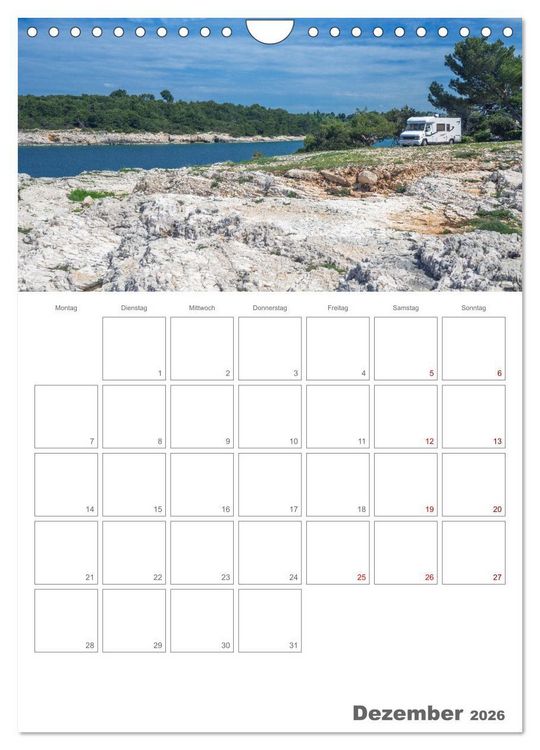 Produktbild: Wohnmobil Jahresplaner (Wandkalender 2026 DIN A4 hoch), CALVENDO Monatskalender