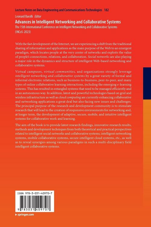Produktbild: Advances in Intelligent Networking and Collaborative Systems