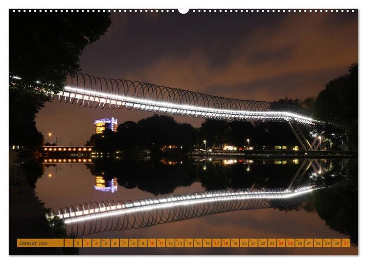 Produktbild: RUHRPOTT LICHTER (hochwertiger Premium Wandkalender 2026 DIN A2 quer), Kunstdruck in Hochglanz