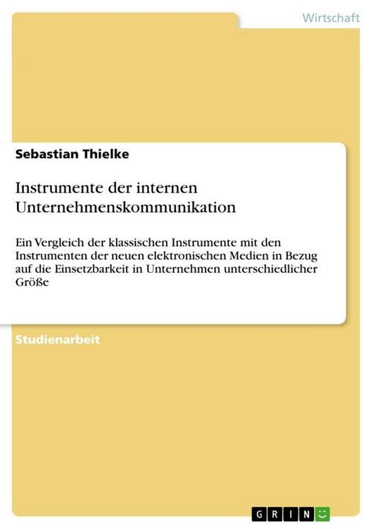 Produktbild: Instrumente der internen Unternehmenskommunikation