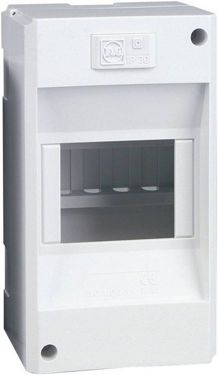 Produktbild: Eaton 177068 MINI-4 Verteilerschrank Aufputz Anzahl Teilungen = 4 Anzahl Reihen = 1 Inhalt 1 St.